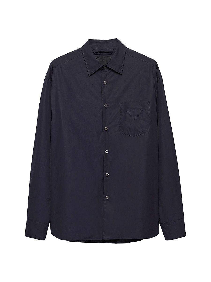 Men's Cotton Shirt - Dark Blue - Size XXXL