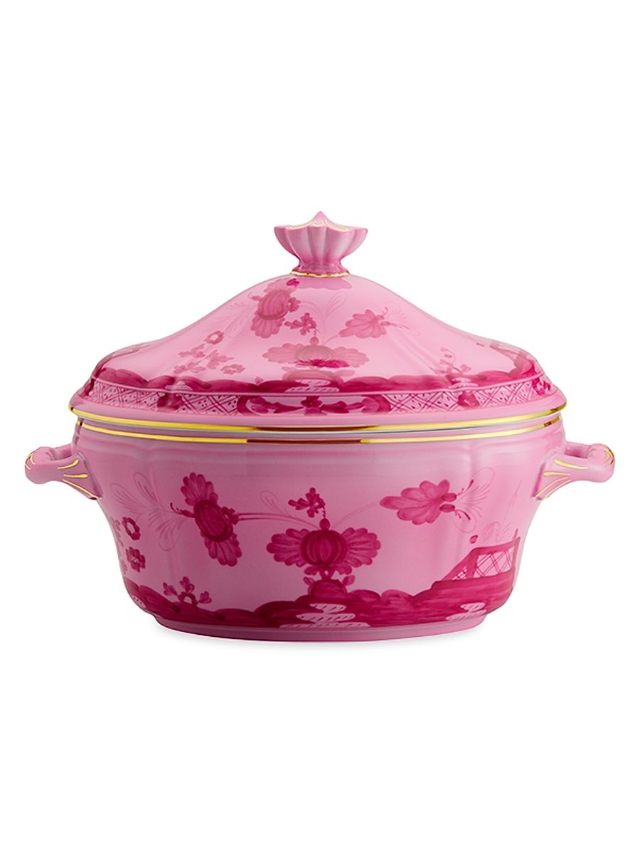 Ginori 1735 Oriente Italiano Oval Tureen - Azalea