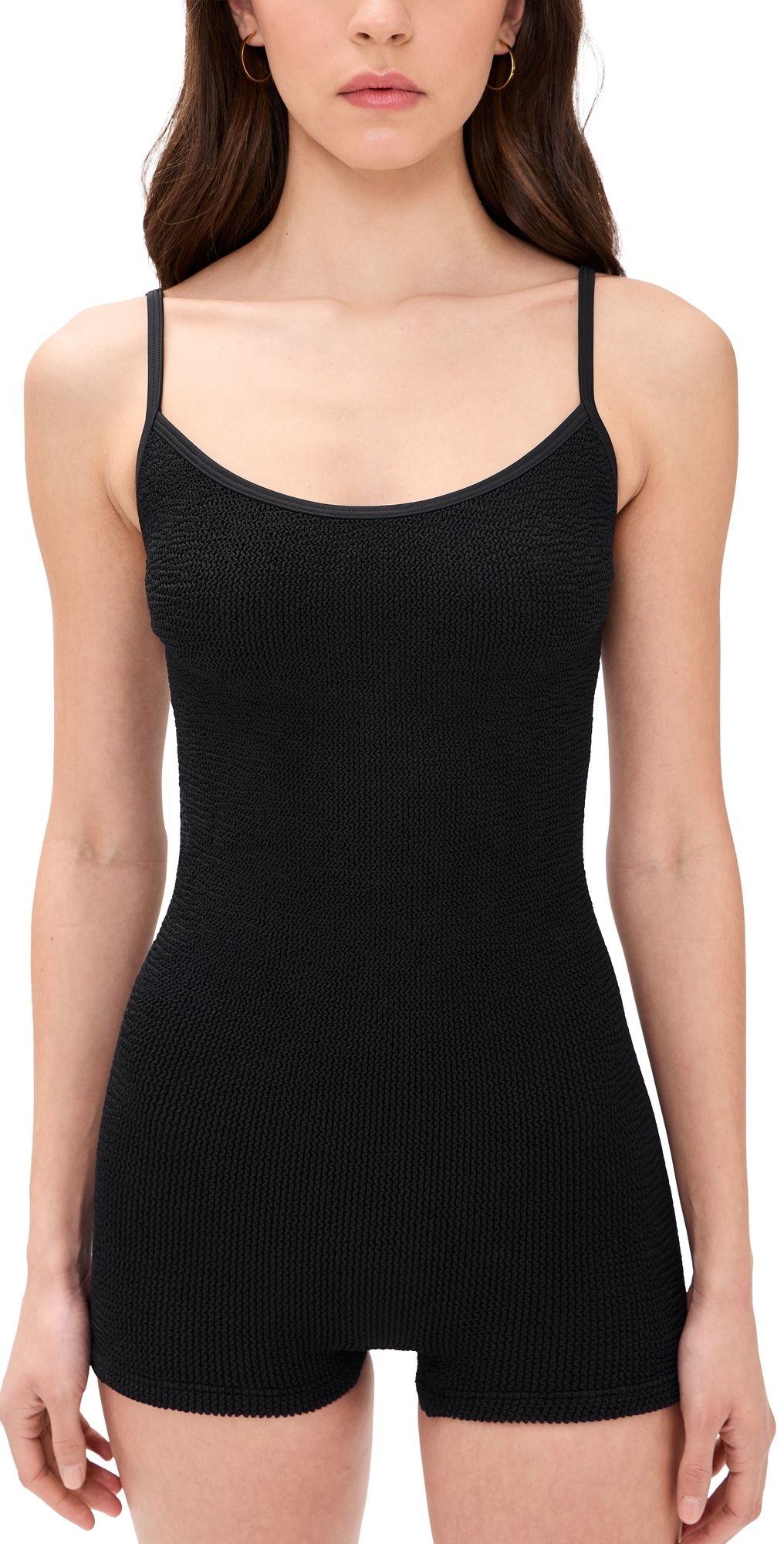 Hunza G Pamela Romper One Piece BLACK/DTM One Size