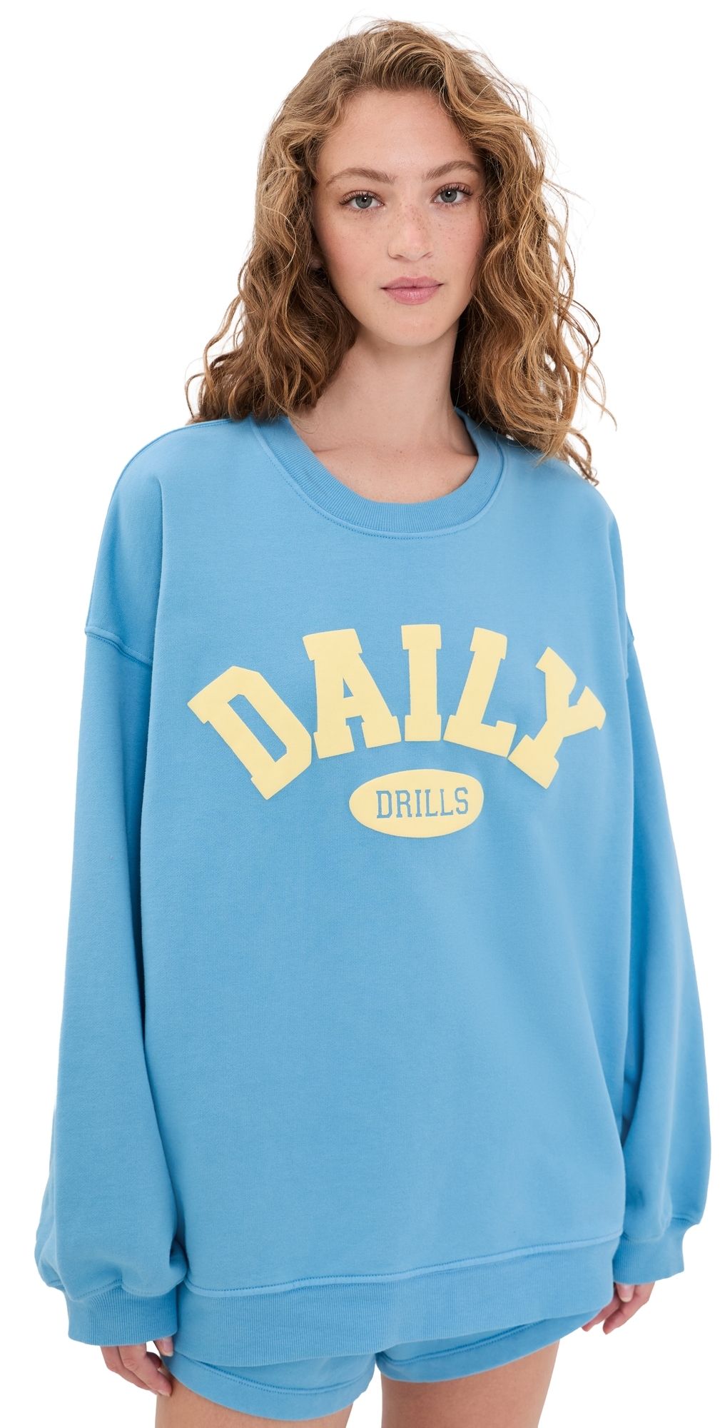 Daily Drills Oversized Daily Crew Malibu/Lemonade M/L