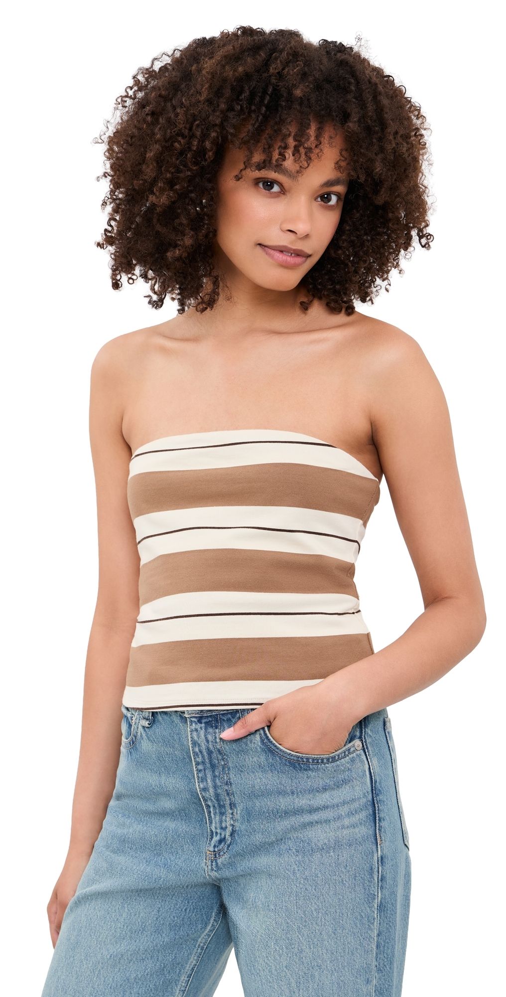 Pistola Beverly Top Desert Egret Stripe S