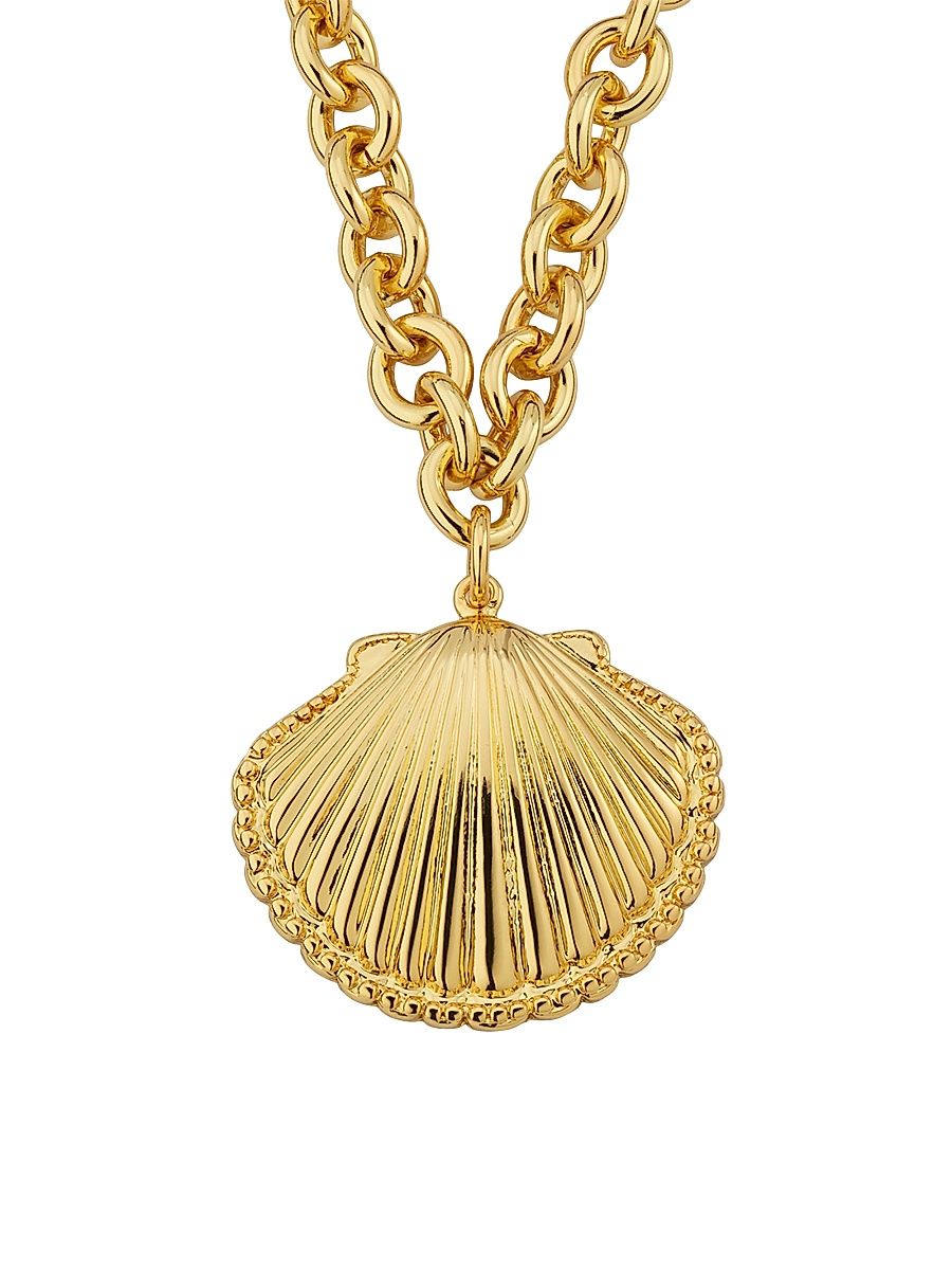 Women's Goldtone Shell Pendant Necklace - Gold