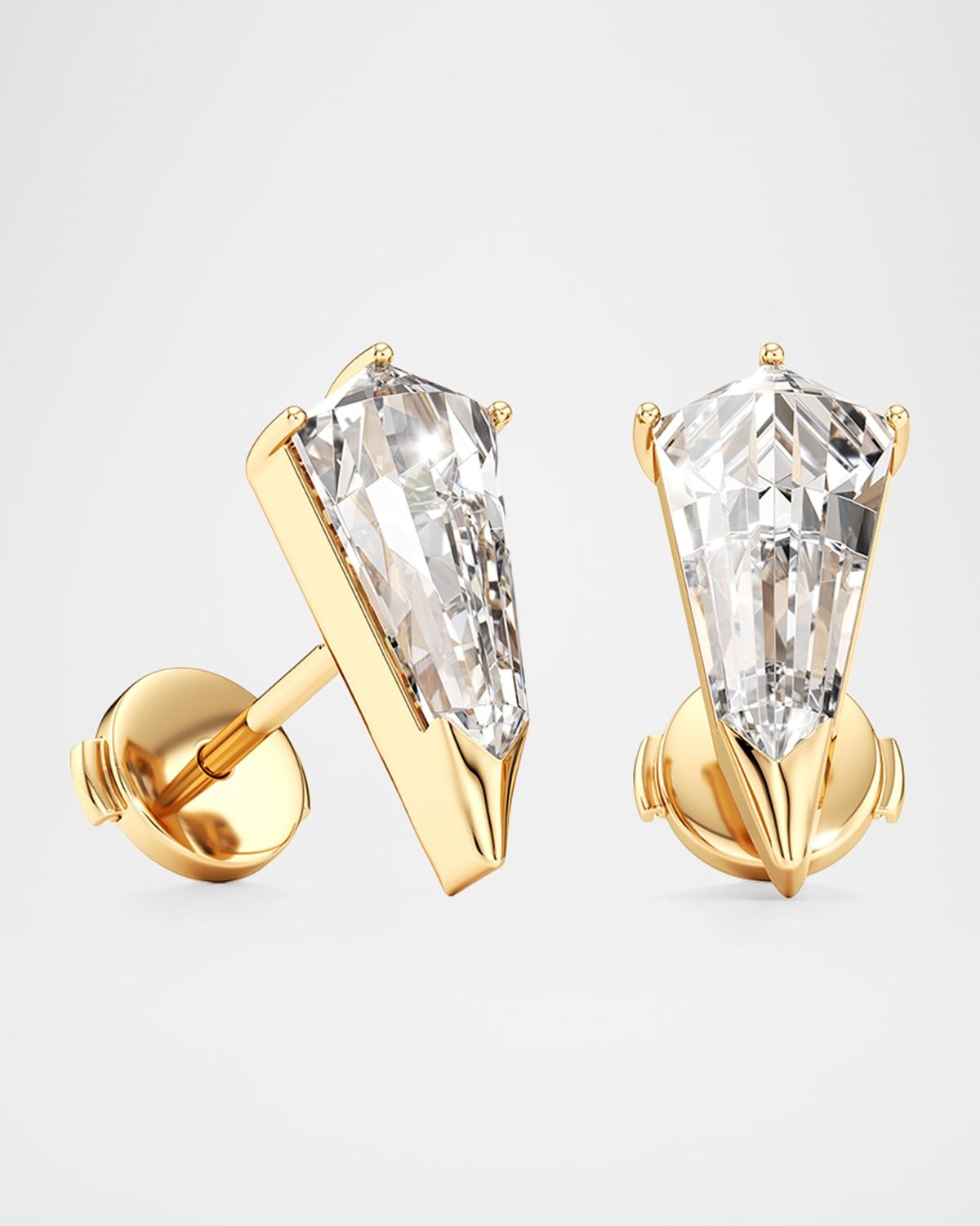 Phoenix Lab-Grown Diamond Stud Earrings in 18K Yellow Gold