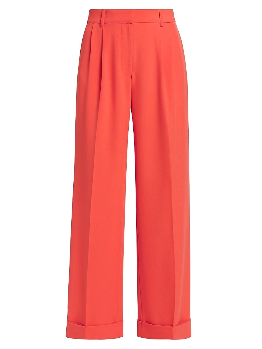 Women's The Jolene Pleated Wide-Leg Pants - Jupiter Glow - Size 12