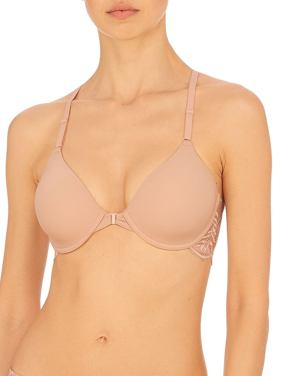 Women's Lush Front Close Racerback T-Shirt Bra - Rose Beige Warm White - Size 36A