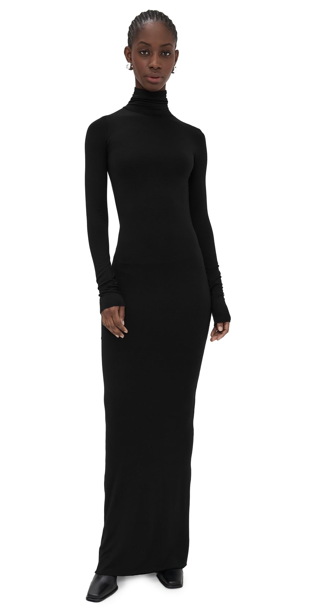 Éterne Stella Turtleneck Maxi Dress Black L