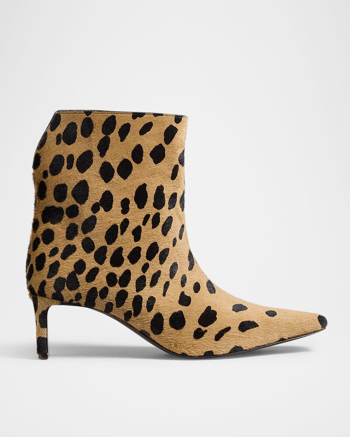 Ona Hyena-Printed Calf Hair Ankle Boots