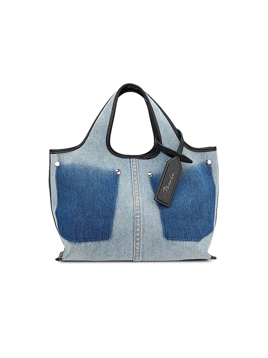 Women's Mini Denim Tote Bag - Light Denim