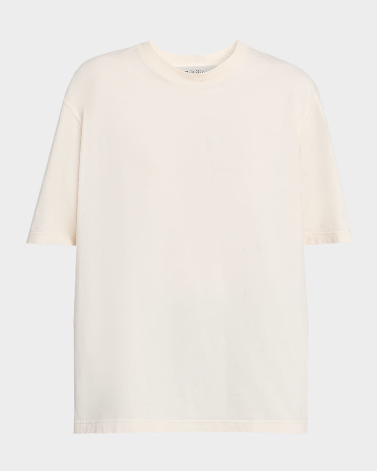 Reverse Logo Cotton Crewneck T-Shirt