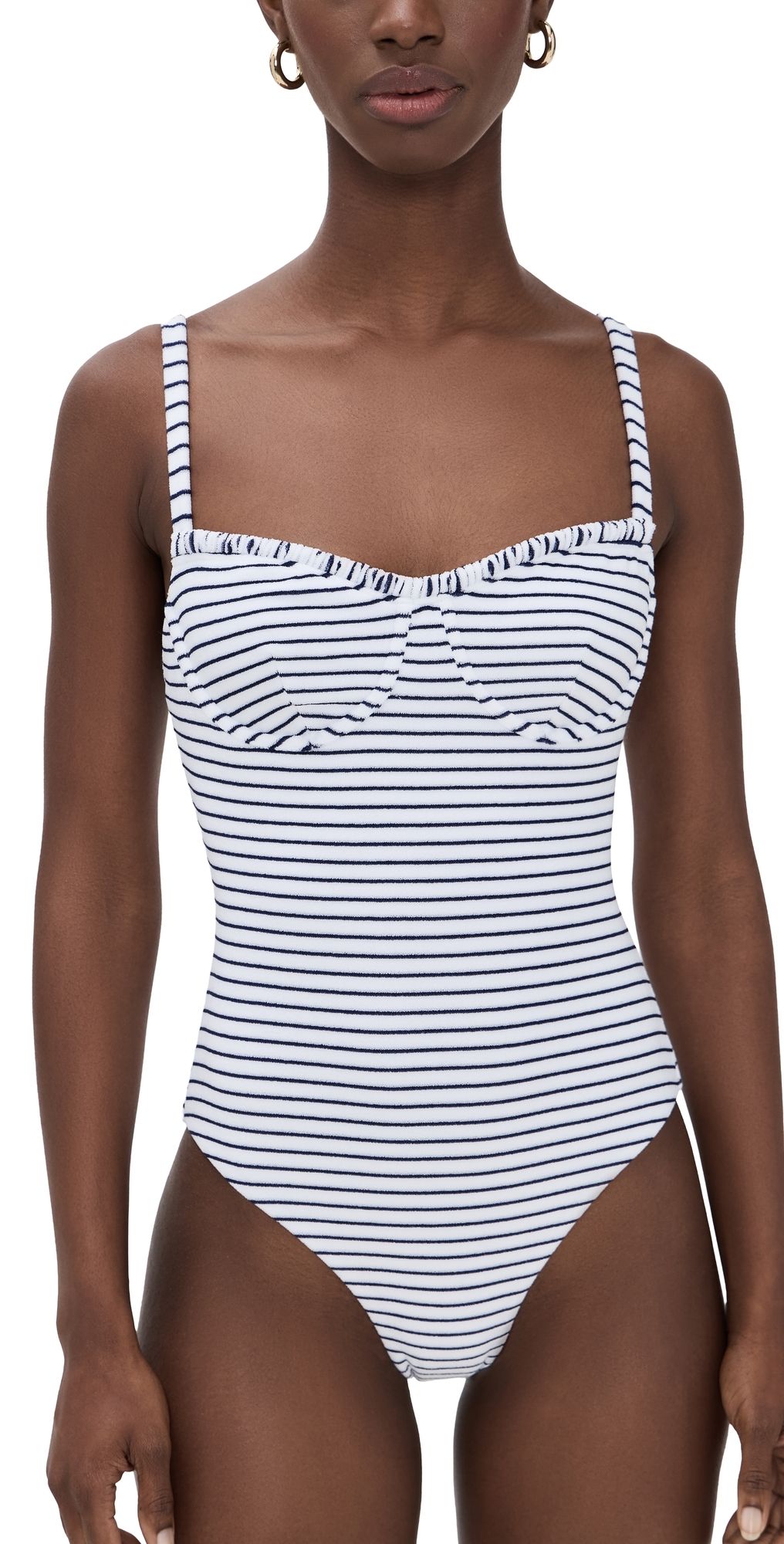 Onia Marilyn One Piece White/Deep Navy XS