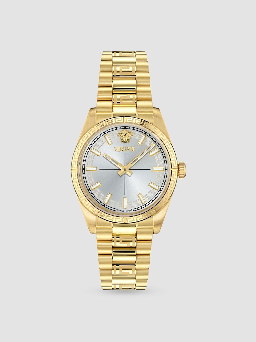 Versace Women's Millenyium Goldtone Stainless Steel Bracelet Watch/32MM - Yellow Gold