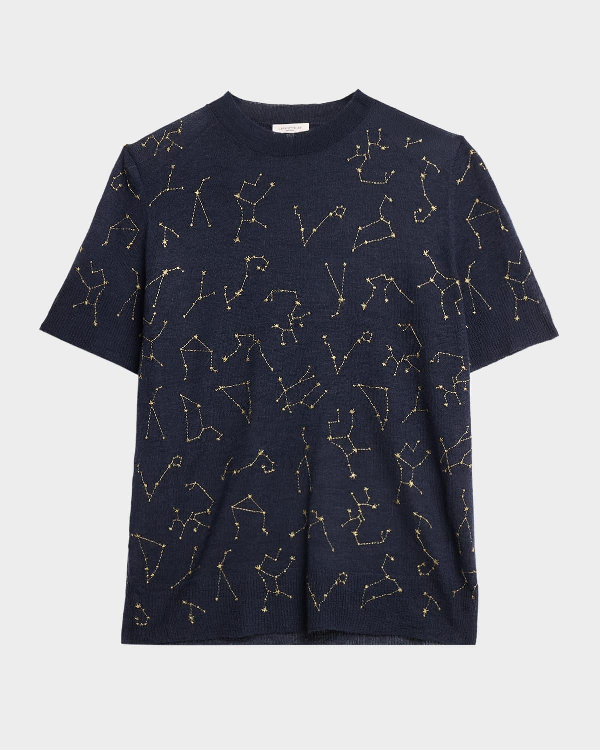 Constellation-Embroidered Cashmere Sweater