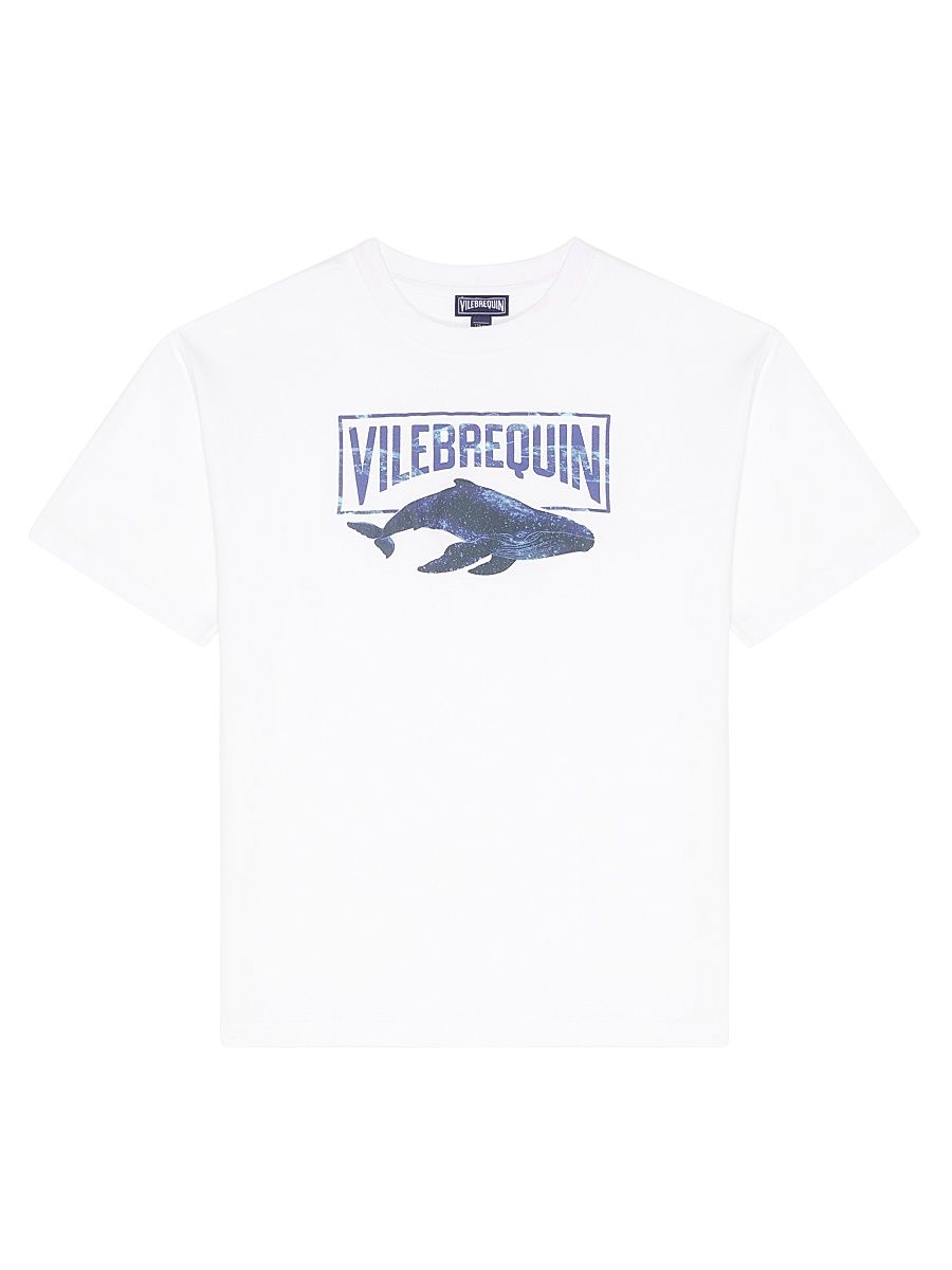 Little Boy's & Boy's Sparkling Whale Crewneck T-Shirt - White And Black - Size 14