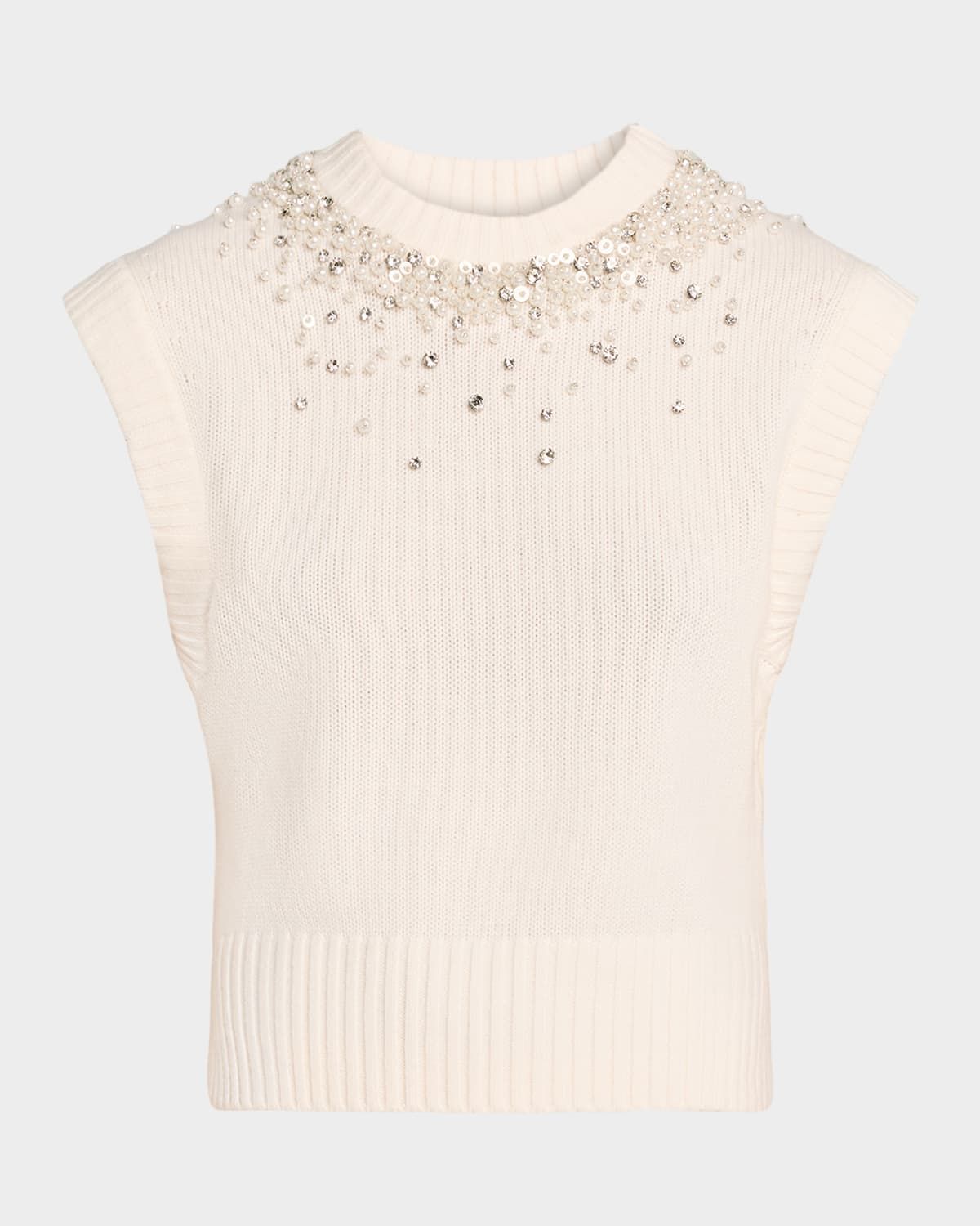 Candra Embellished Knit Vest