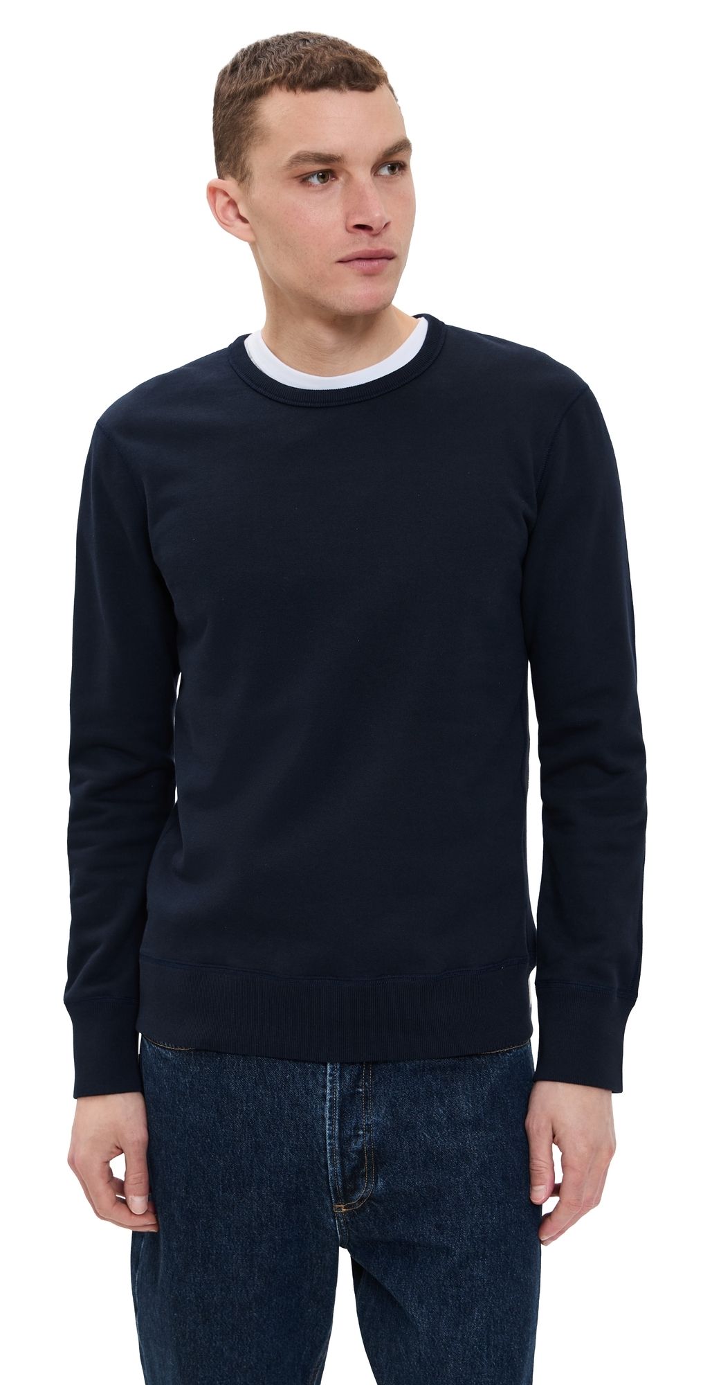 Reigning Champ Mid-Weight Terry Slim Crew Neck Navy M
