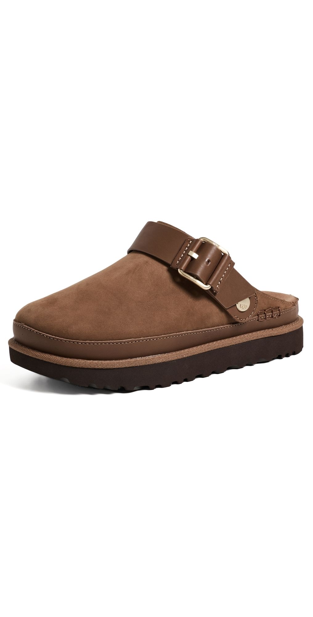 UGG Goldenstar Villa Clogs Dark Chestnut 7