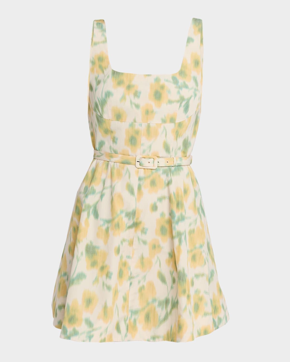 Paige Floral Taffeta Mini Dress