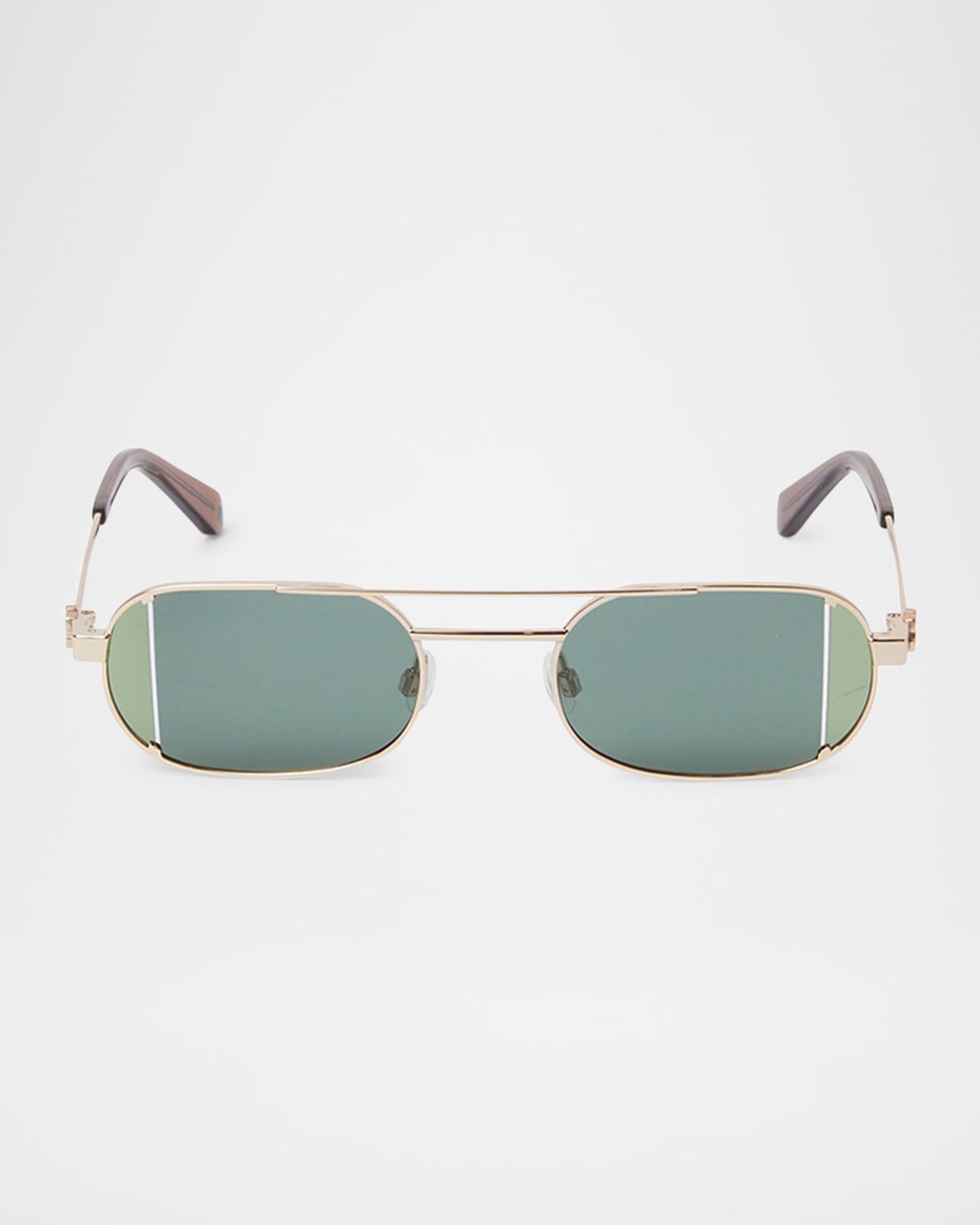 Lynn Oval Metal Sunglasses