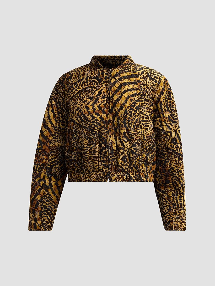 Women's Yara Printed Silk Jacket - Wren - Size 0