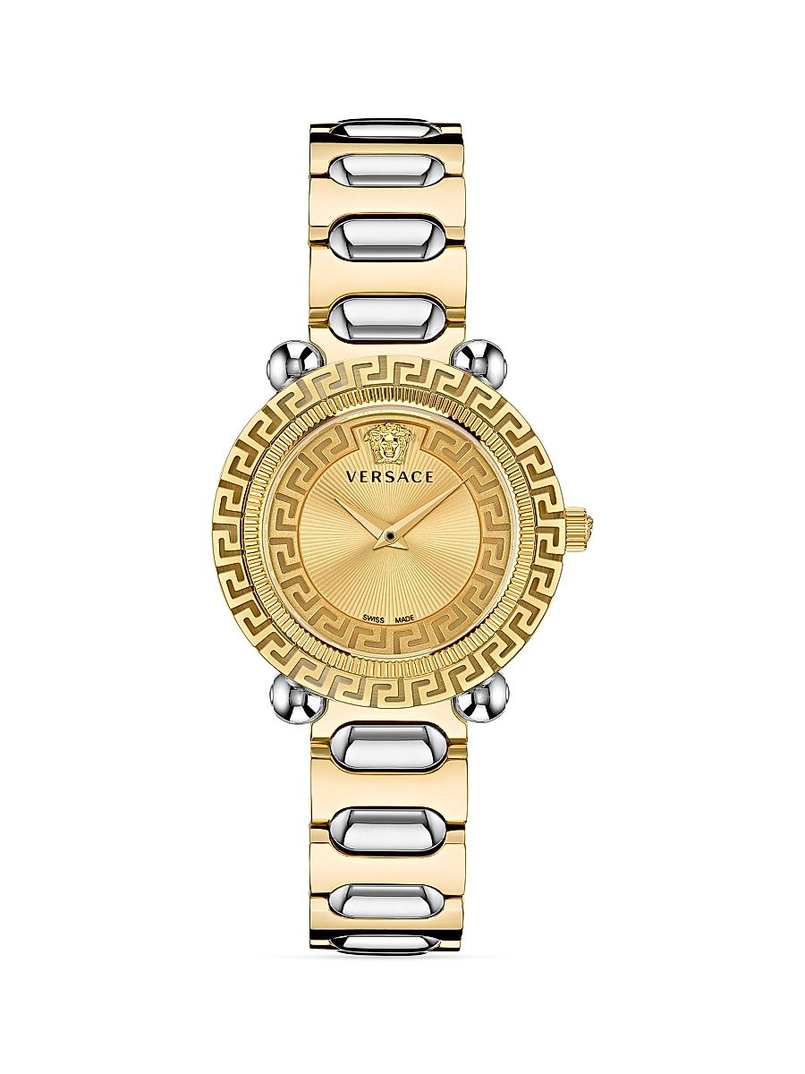 Women's Greca Twist Two-Tone Stainless Steel Watch - Two Tone