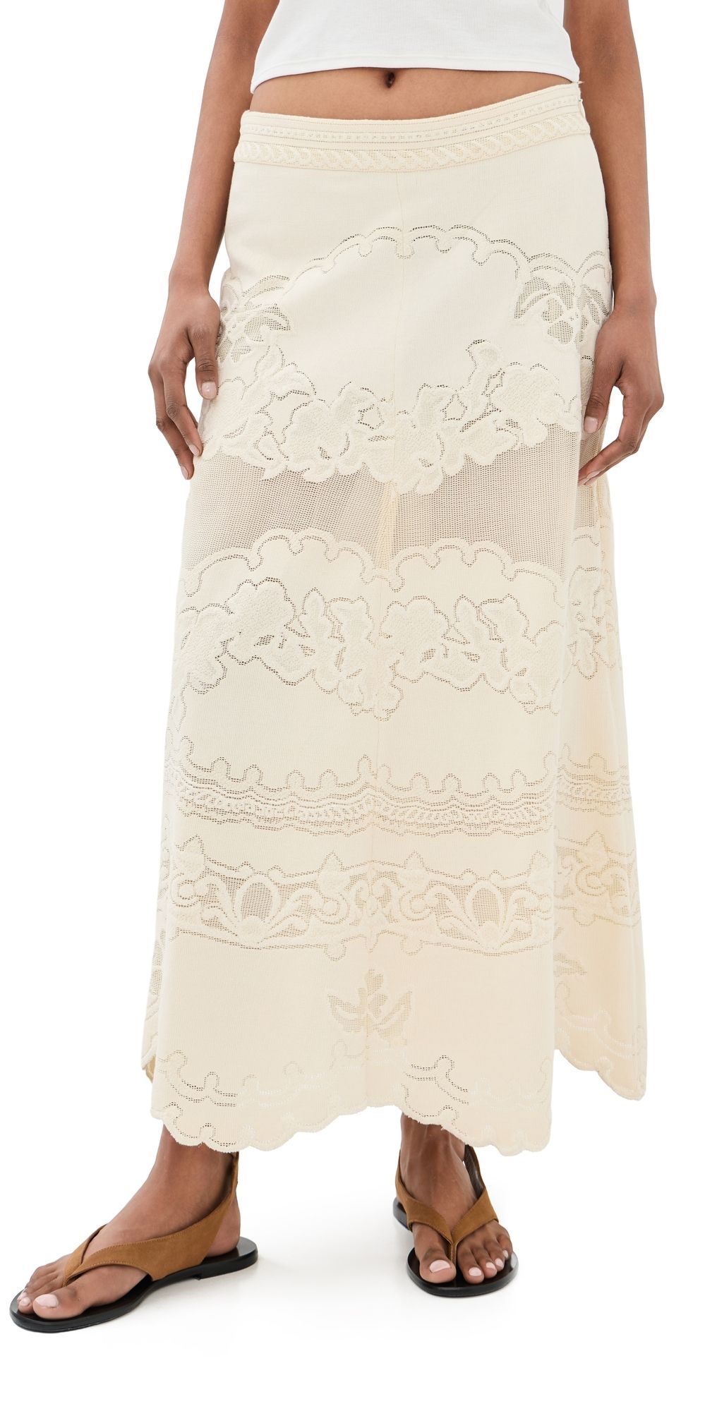 Isabel Marant Sanaya Skirt Ecru T0
