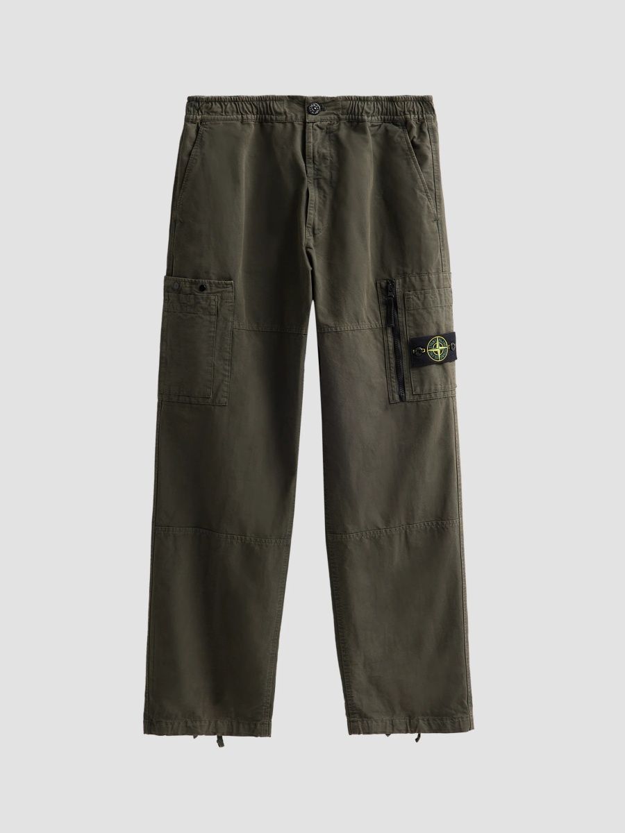 Stone Island Men's Cotton Cargo Pants - Coal Grey - Size 38