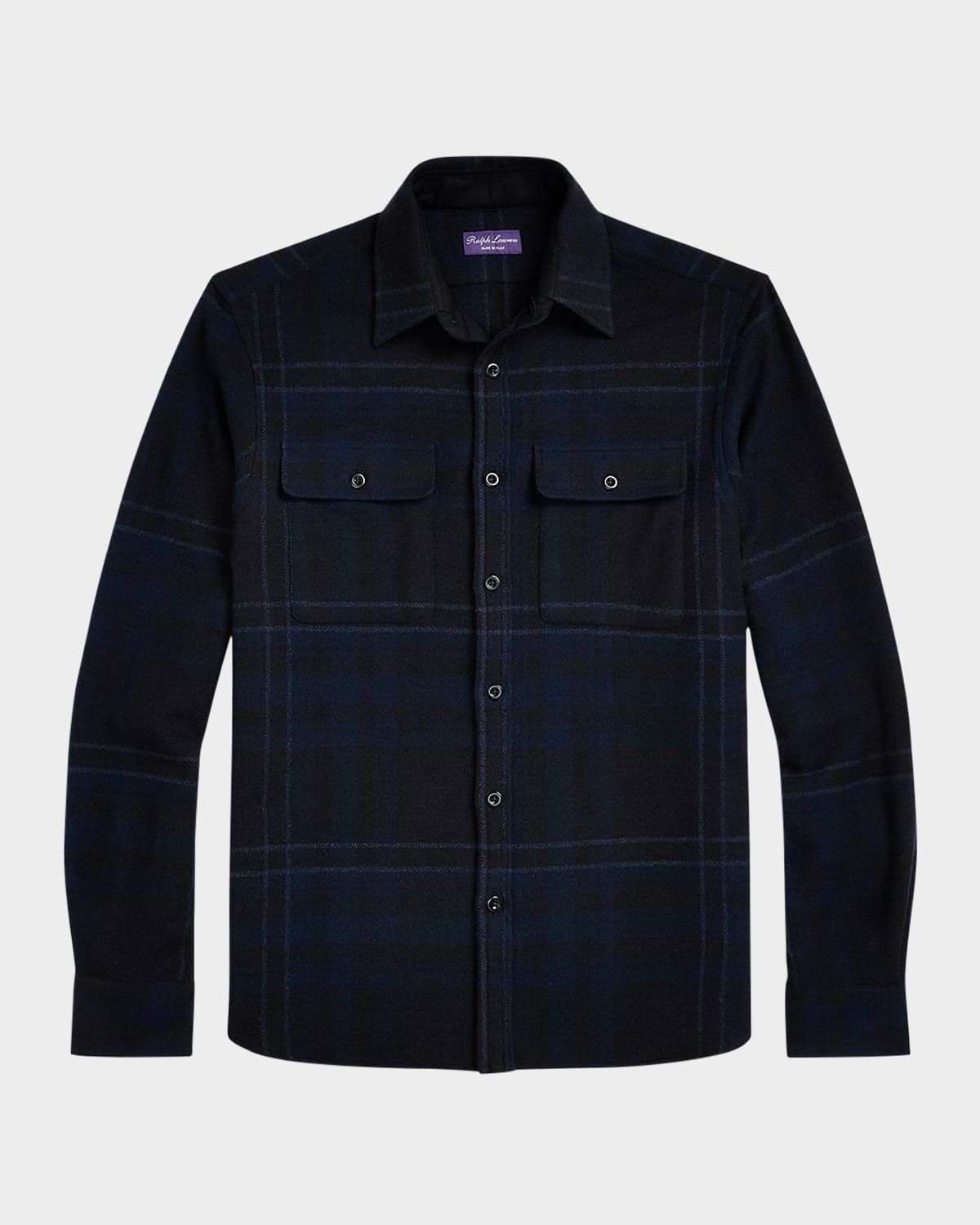 Men & apos;s Plaid Wool-Blend Shirt