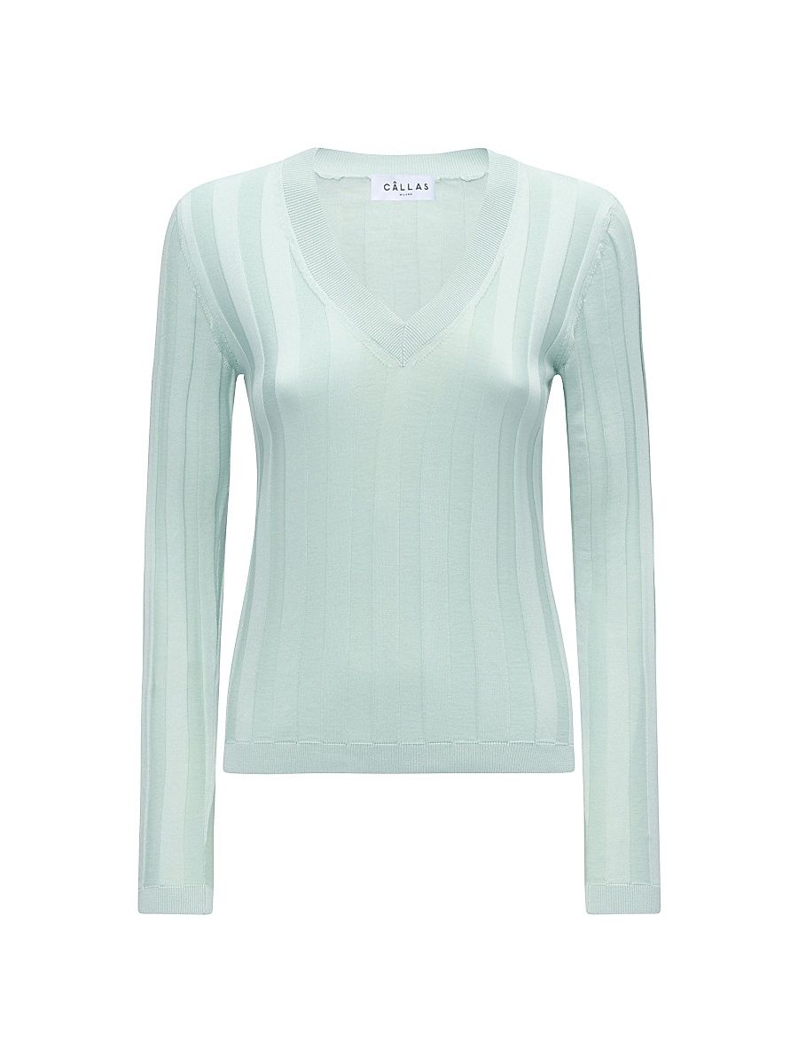 Women's Rione Sweater - Pale Turquoise - Size Medium
