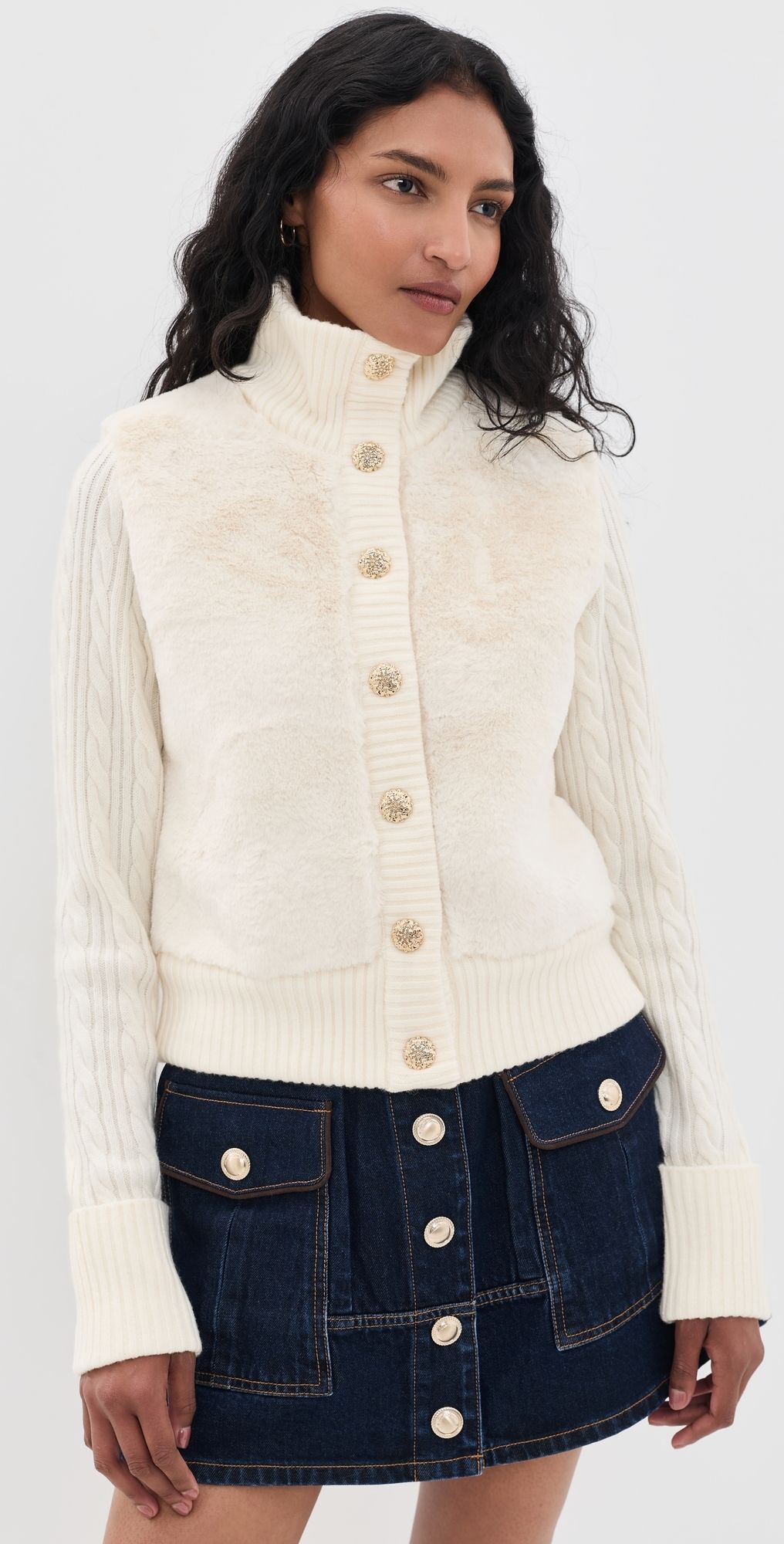 Cara Cara Logan Cardigan Ivory L
