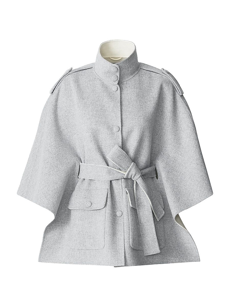 Women's Henrietta Cape Jacket - Light Grey - Size XS