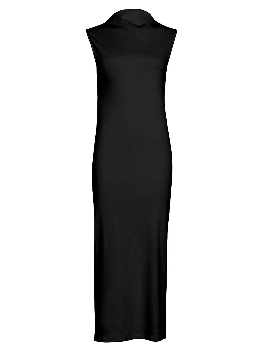 Armarium Women's Rose Cotton Midi-Dress - Black - Size XS