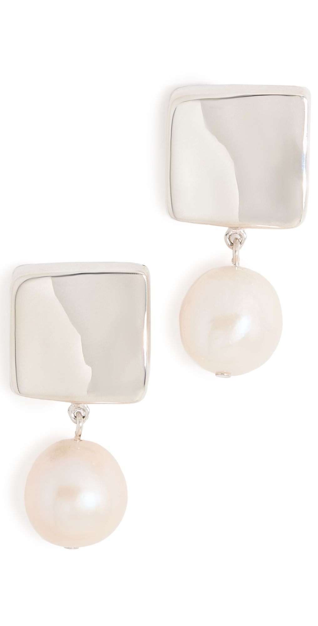 AGMES Small Baroque Luca Earrings Pearl One Size