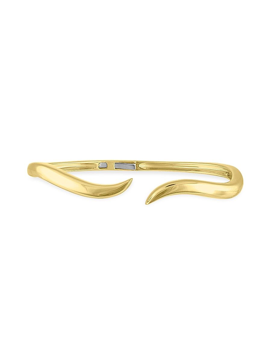 Women's Wave 14K Yellow Gold Cuff - Yellow Gold - Size Small