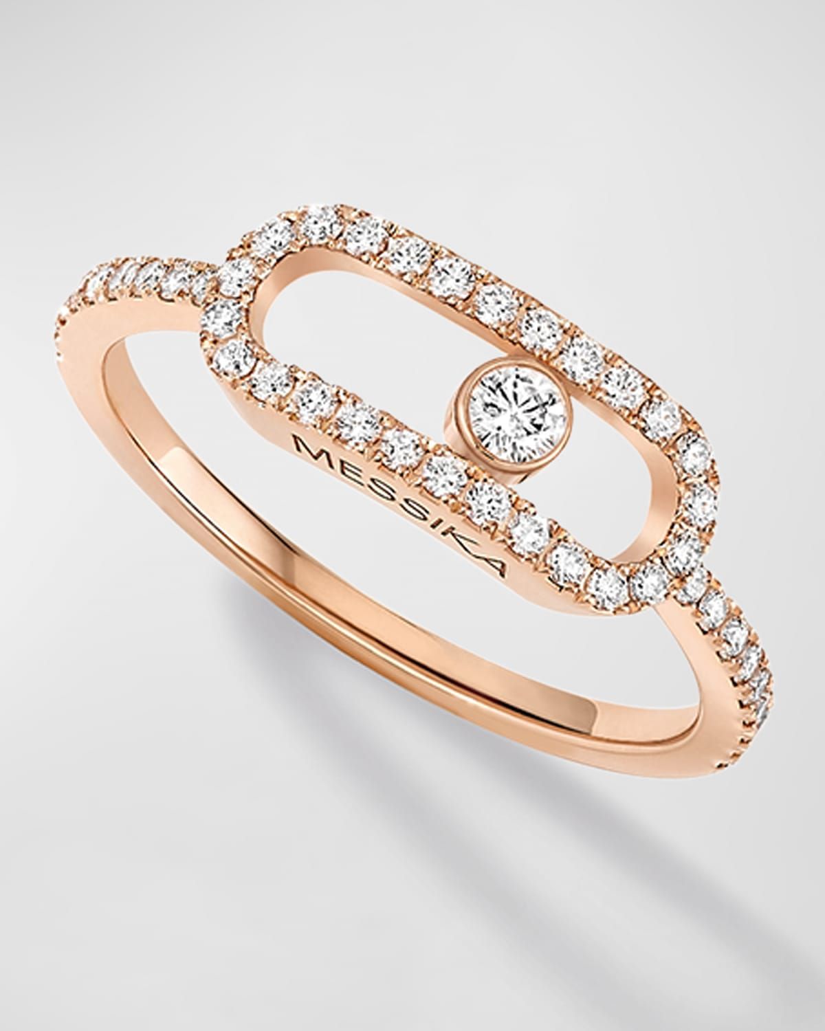 MOVE UNO 18K ROSE GOLD DIAMOND RING