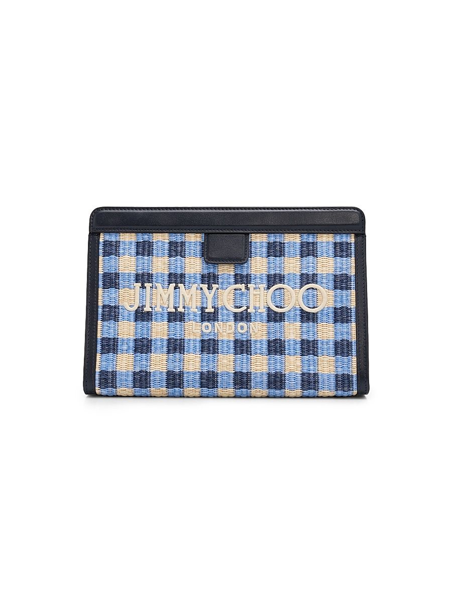 Women's Riviera Capsule Avenue Logo Gingham Pouch - Marine Mix