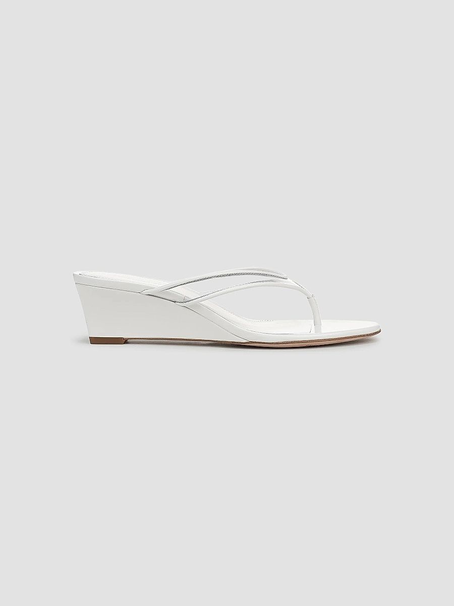 Veronica Beard Women's Clea 45MM Suede Wedge Sandals - Clear Chestnut - Size 10