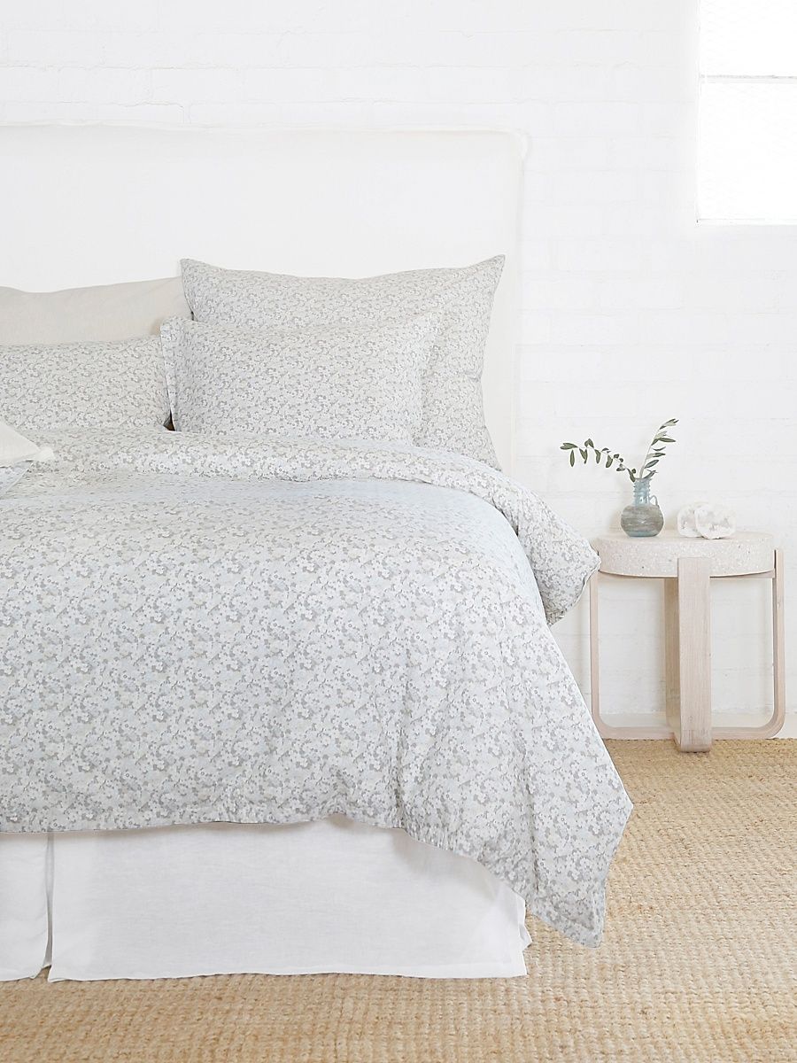 June Cotton Duvet - Ocean Grey - Size European