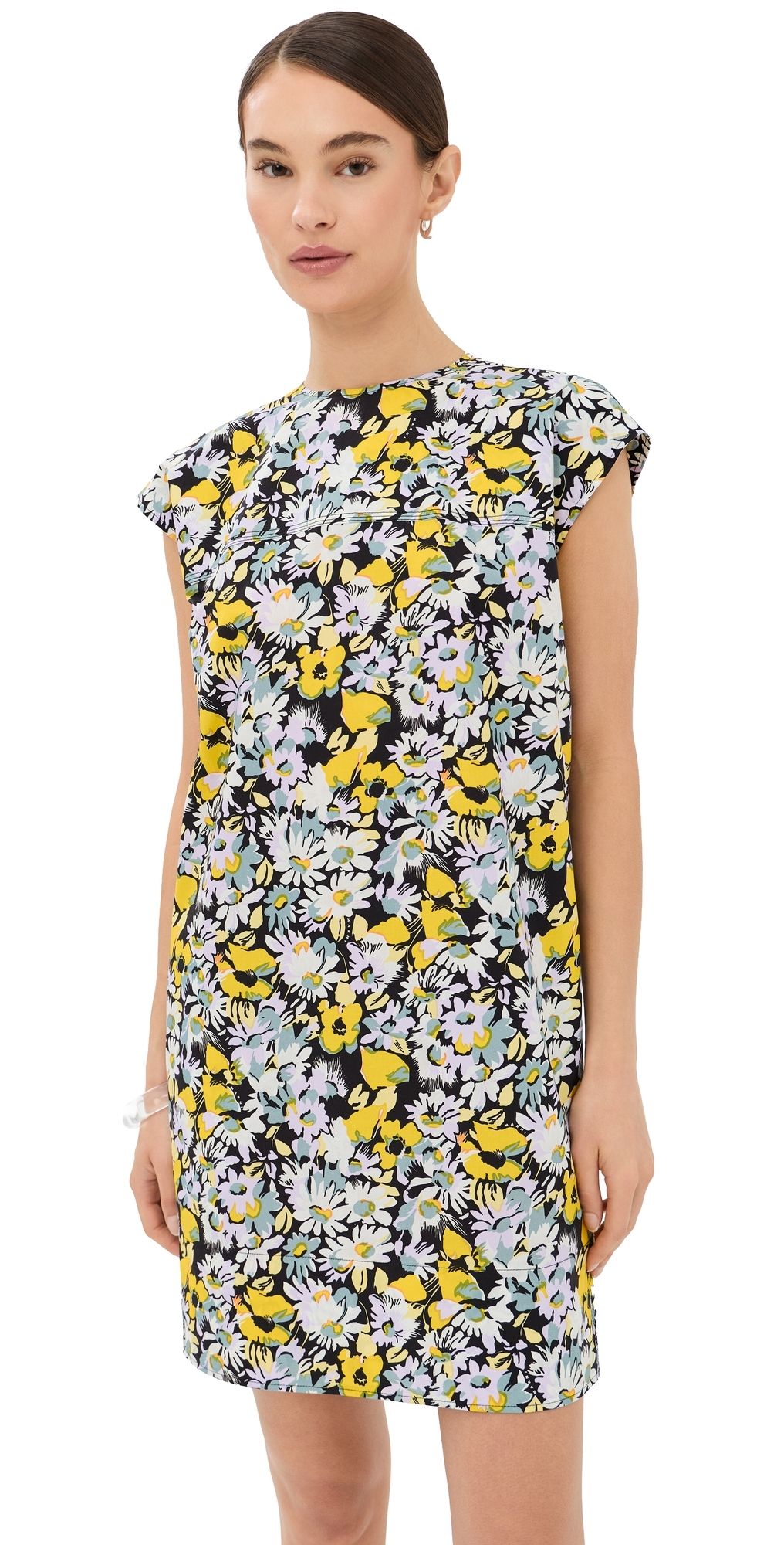 Marni Pop Flowers Mini Dress Maize 42