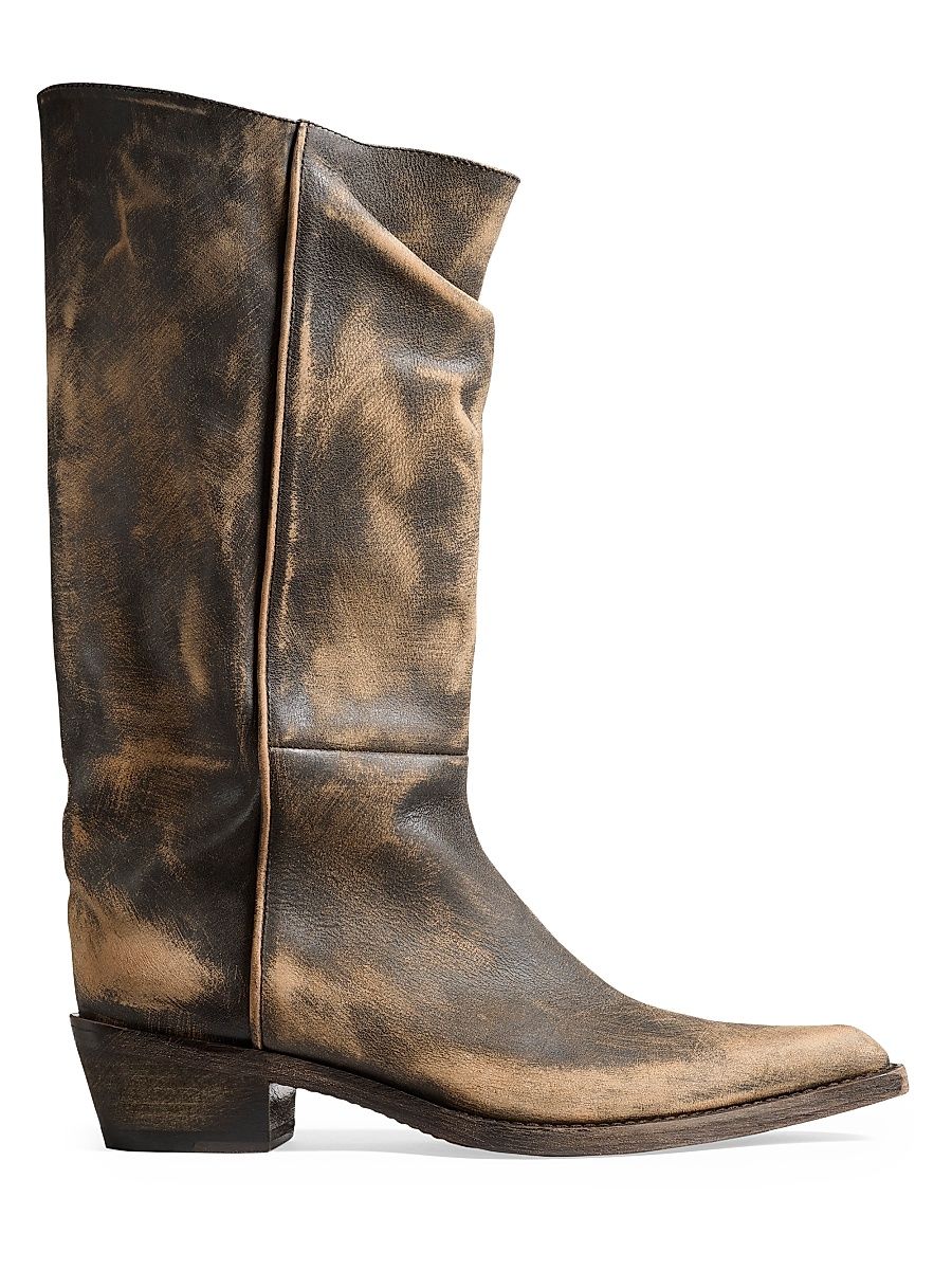 Women's Clive Leather Boots - Vintage Black - Size 7