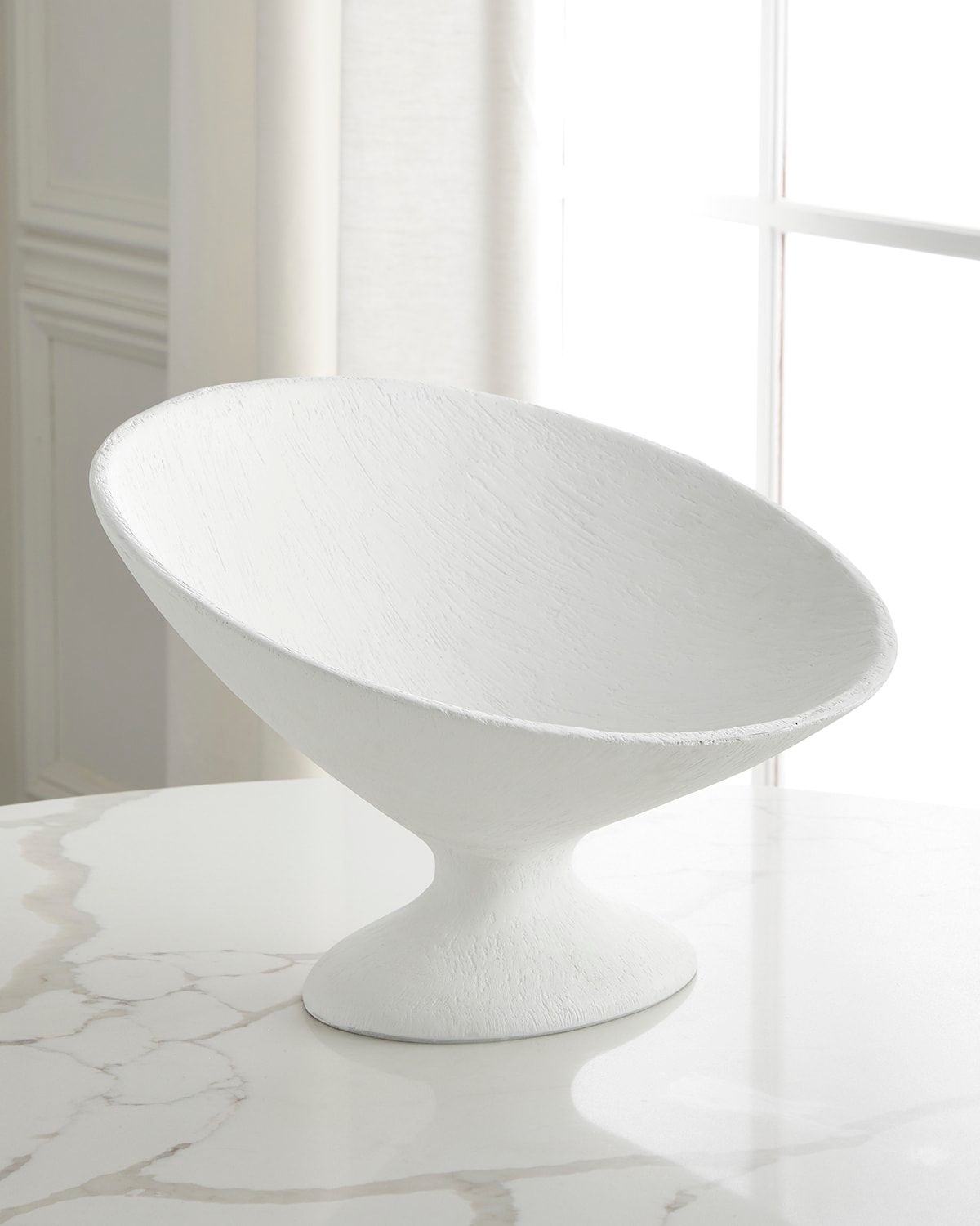 Emelia Oval Gesso Display Bowl