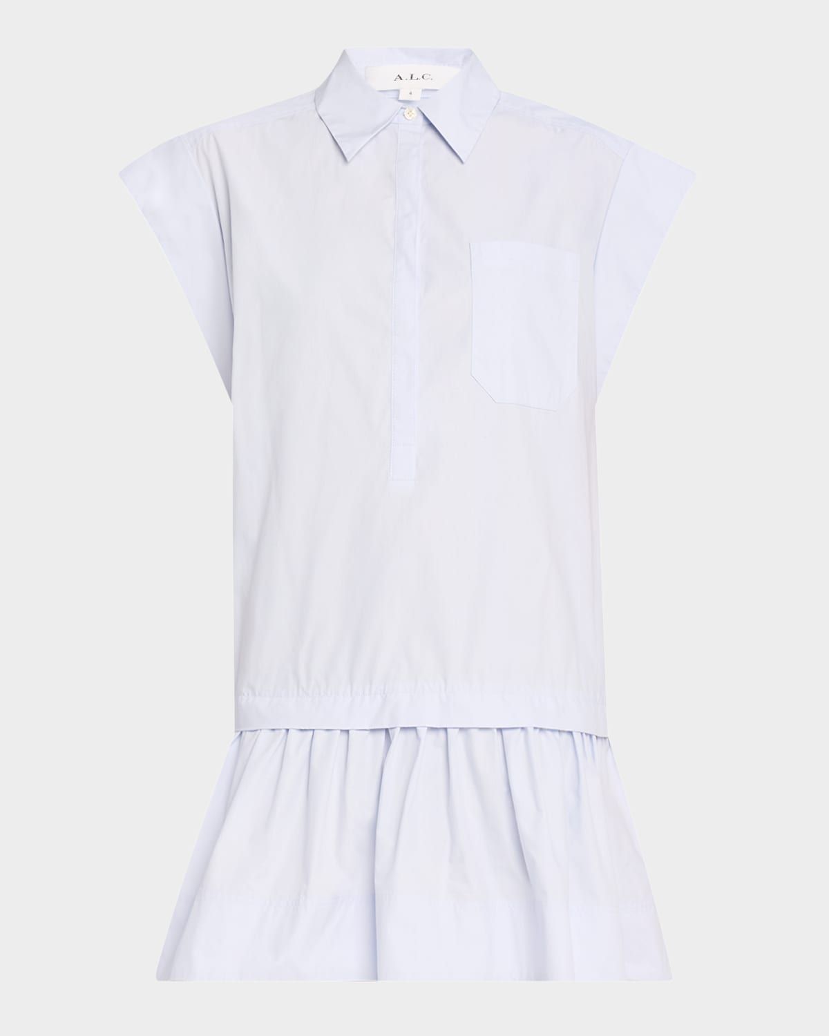 Brock Drop-Waist Shirtdress