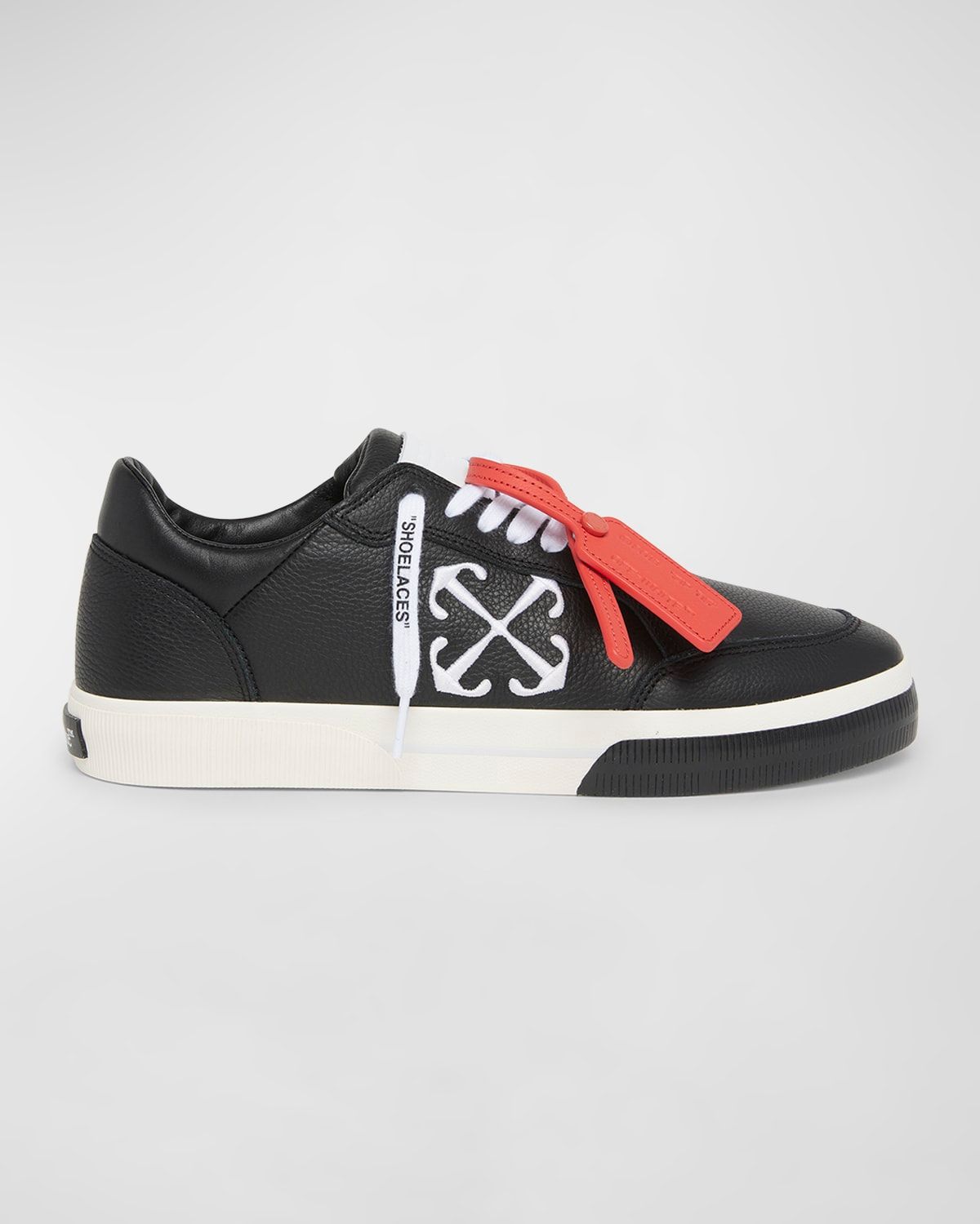 Men & apos;s New Vulcanized Calf Leather Low-Top Sneakers