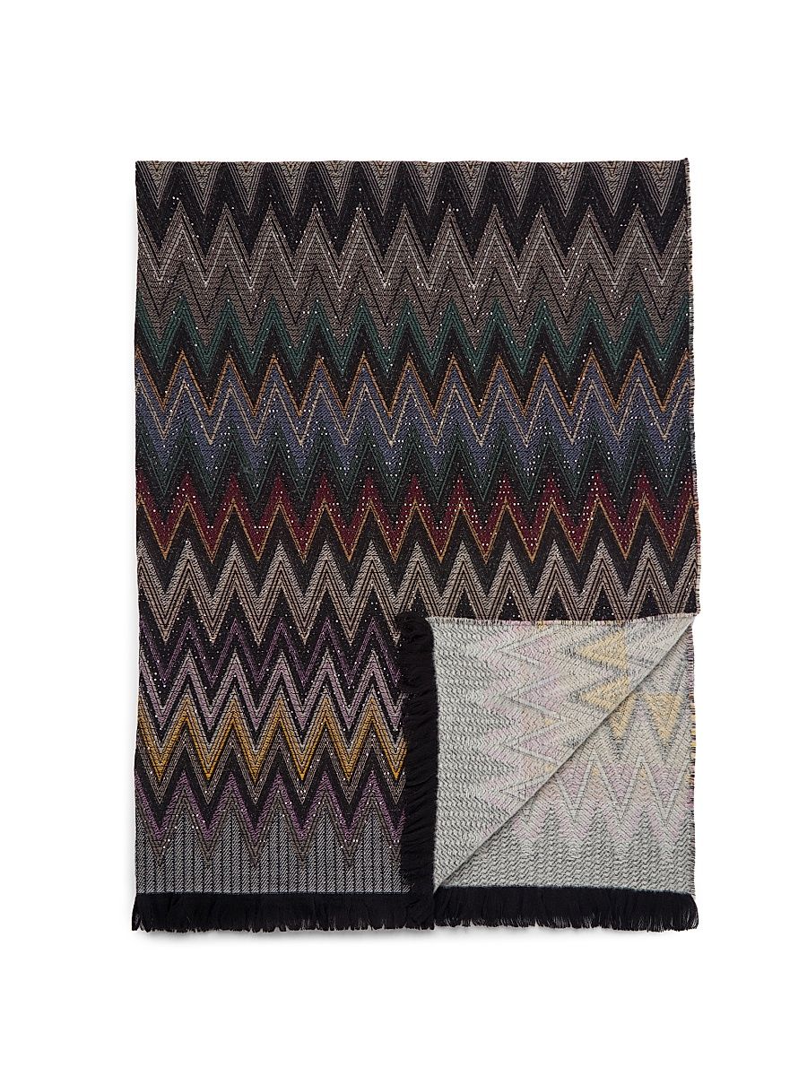 Chen Throw Blanket - Black Multicolor