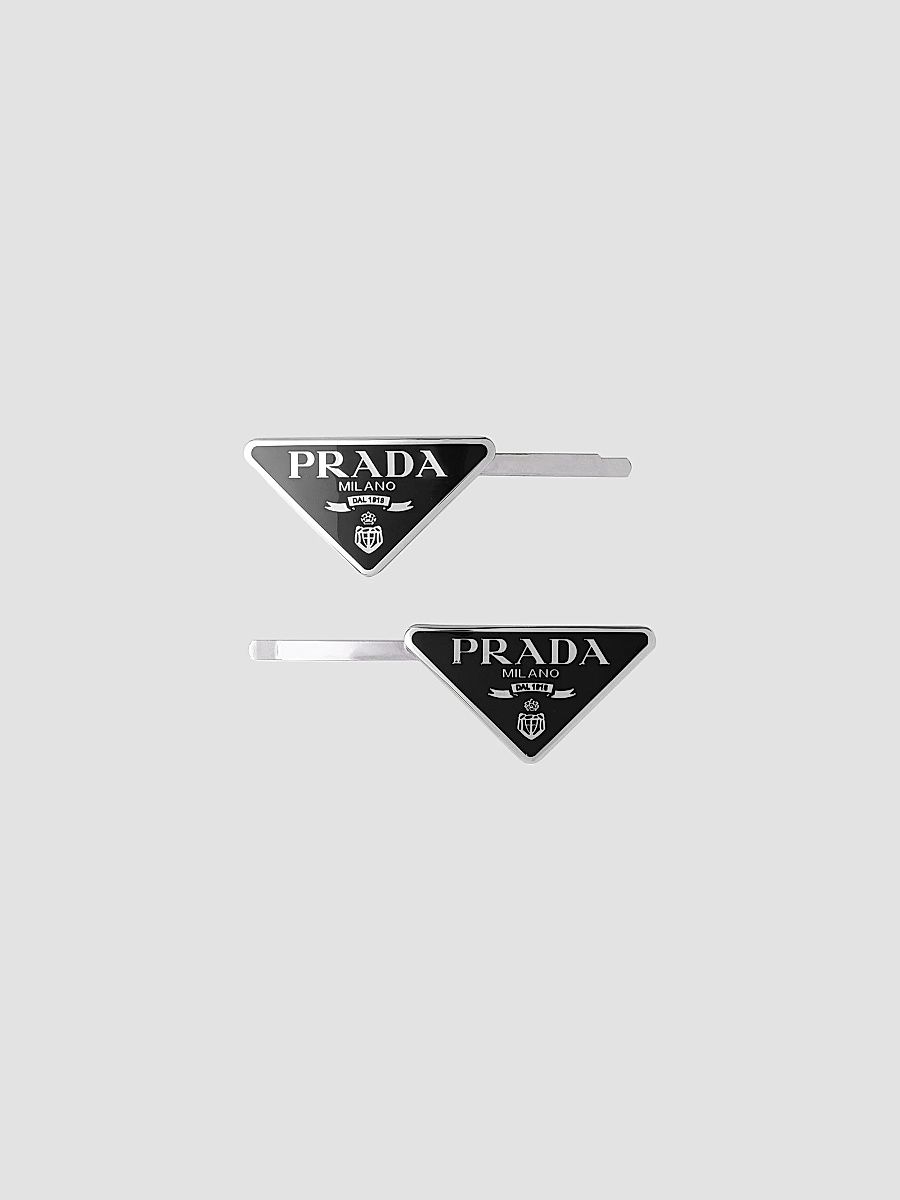 Prada Women's Metal Hair Pins - Black