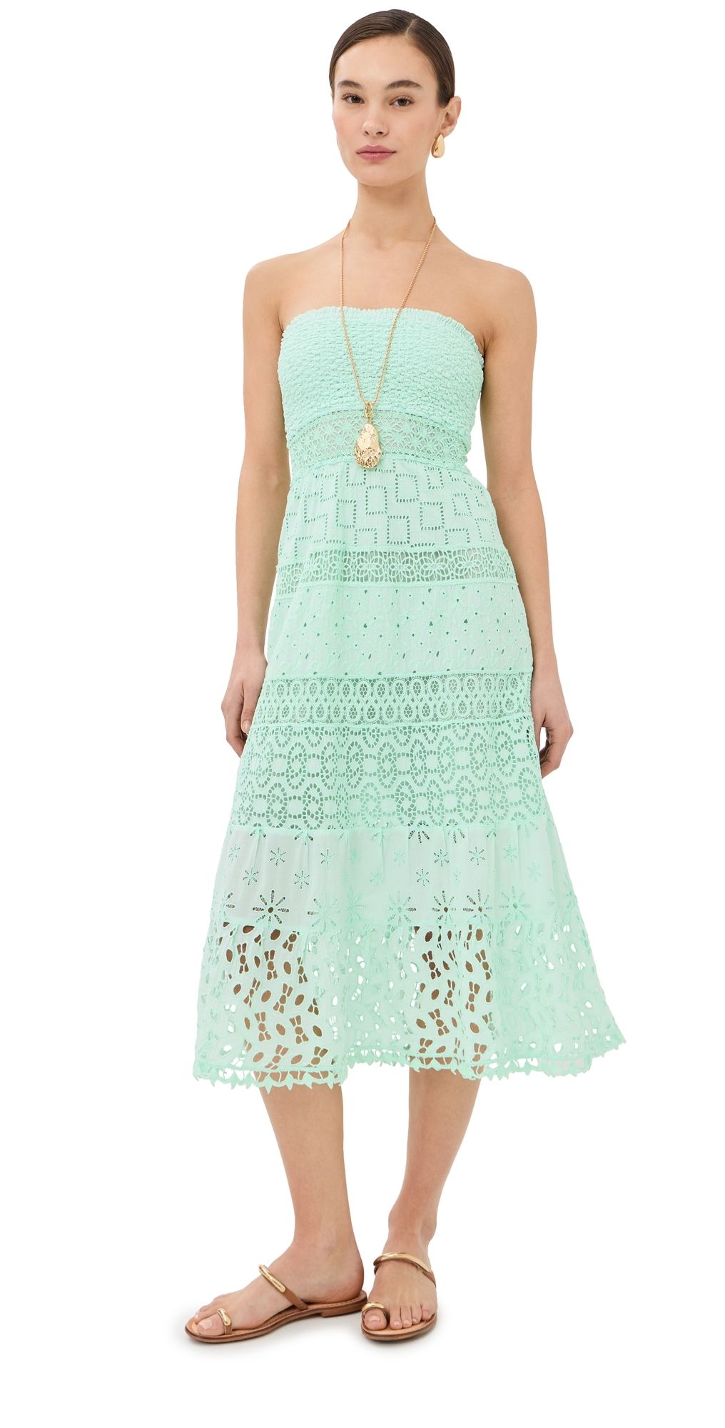 Temptation Positano Ruta Dress Aqua L