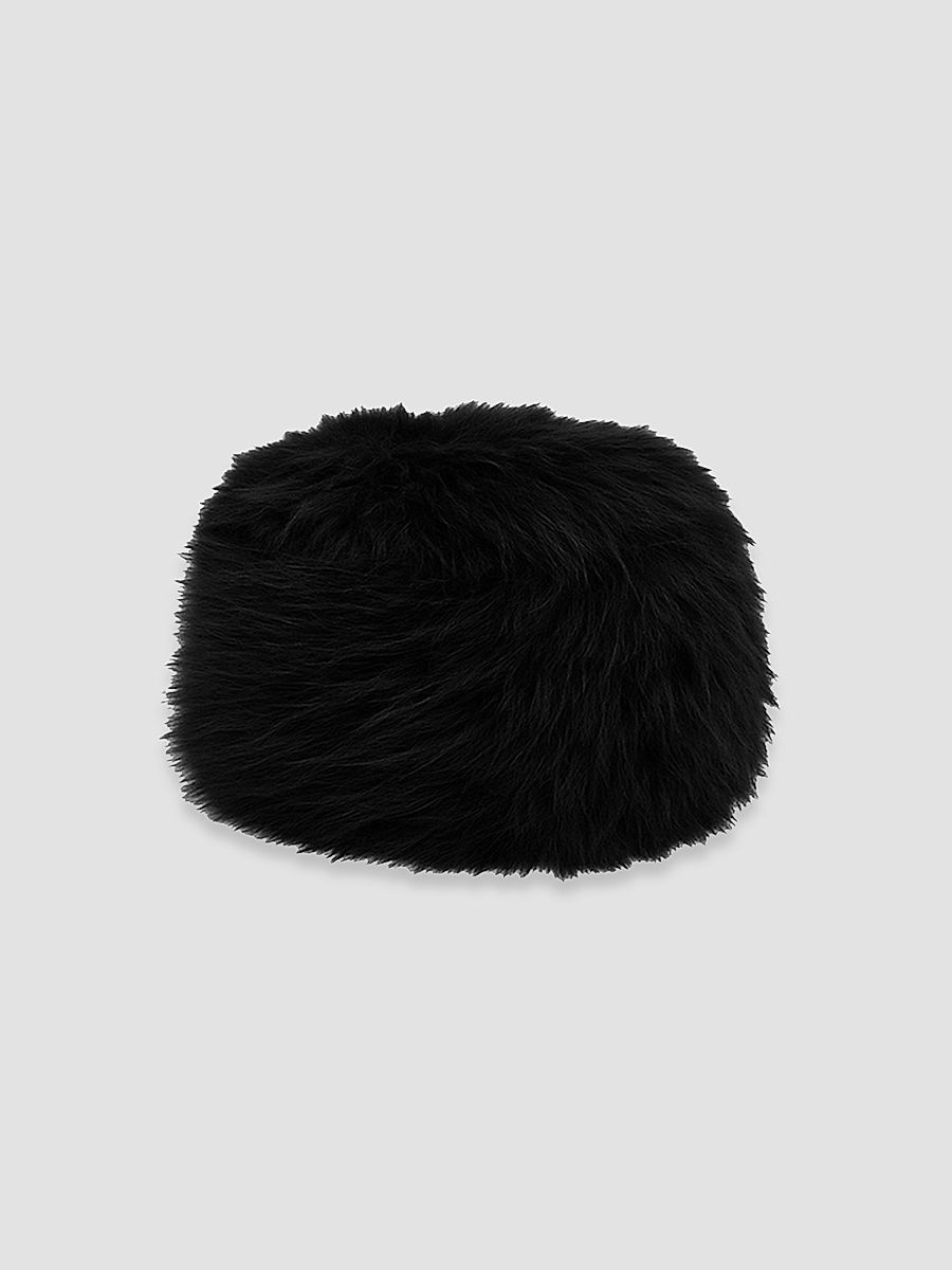 Women's Faux-Fur Cotton Beanie - Pink Nectar
