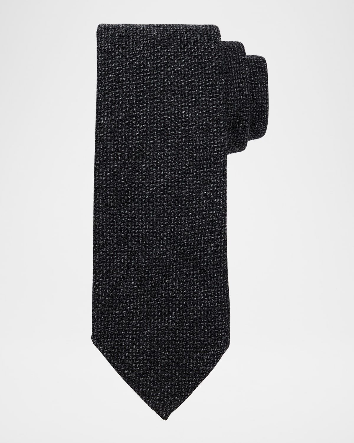 Men & apos;s Textured Wool and Silk Tie