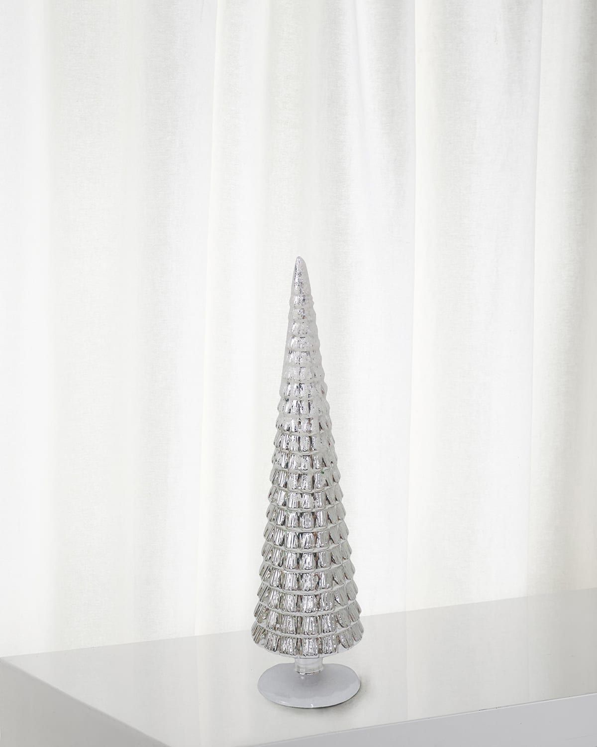 24" Tree Topiary On Stand Christmas Decoration