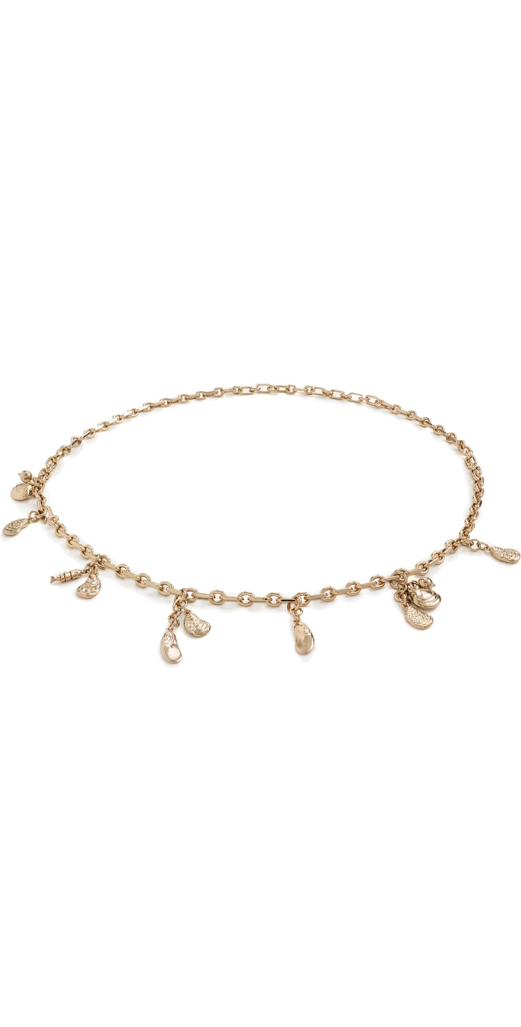 Madewell Madewell x Shopbop Chain Charm Belt Shiny Light Gold M/L