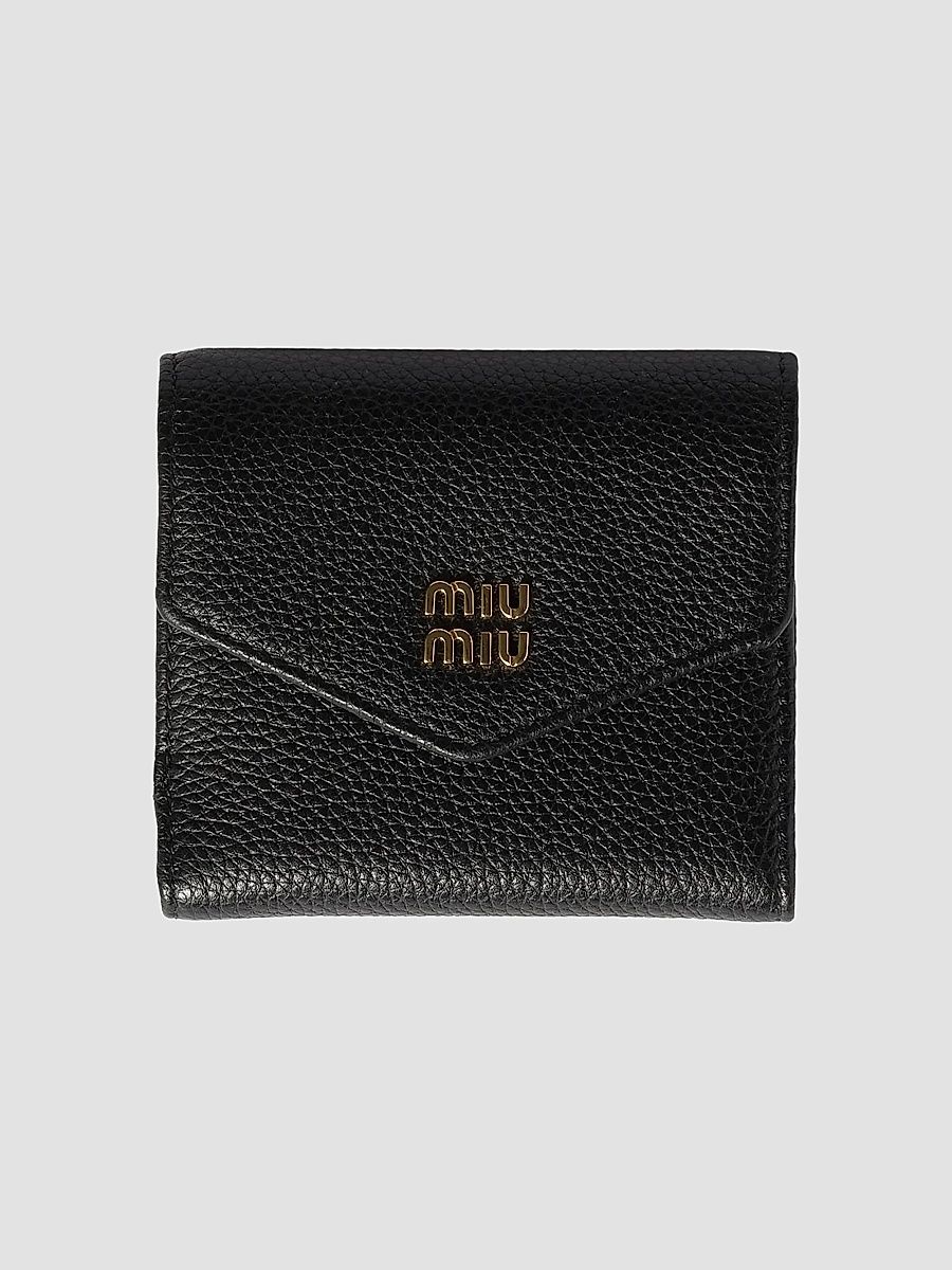 Miu Miu Women's Small Leather Wallet - Black